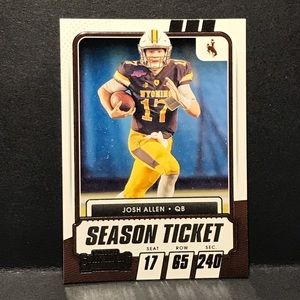 2021 Contenders Draft Picks Season Ticket #5 Josh Allen Bills Rookie Card